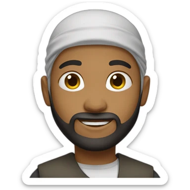 Muslim prayes sticker