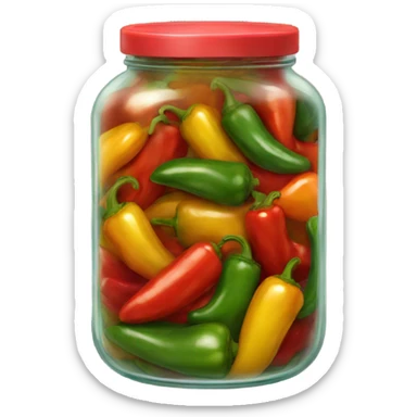 jar of peppers sticker