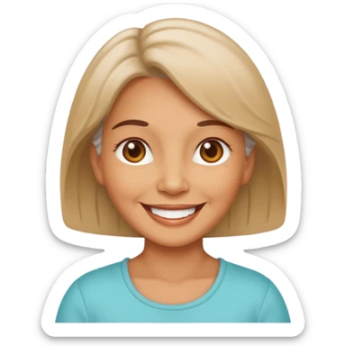  baby boomer woman sticker