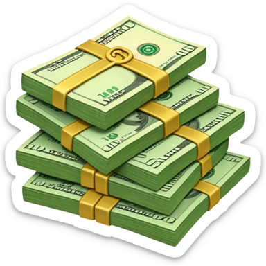 stash of dollars sticker