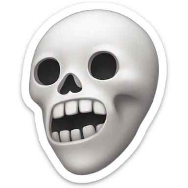 Esqueleto dando beso sticker