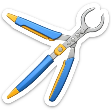 bent nose Pliers sticker