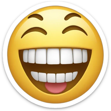 laughing face sticker