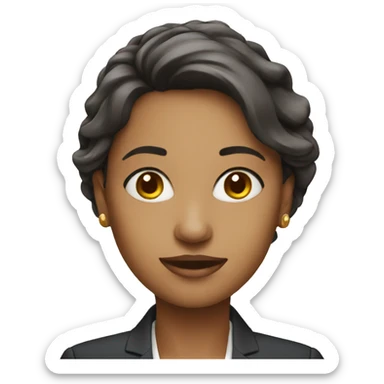 business woman helping people sticker