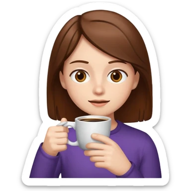 twitch emoticon of someone drinking a coffee sticker