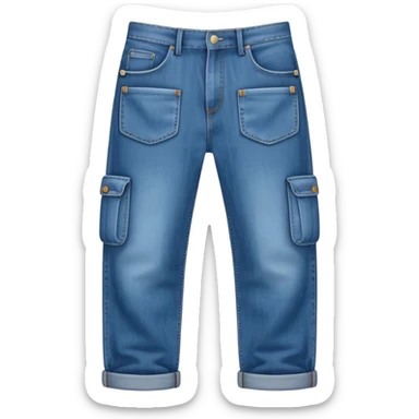 absurdly wide jeans with a dozen pockets sticker