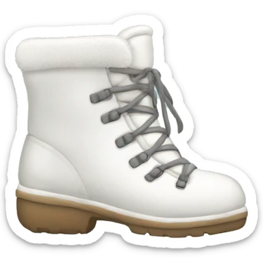 Shoes white moon Boots  sticker