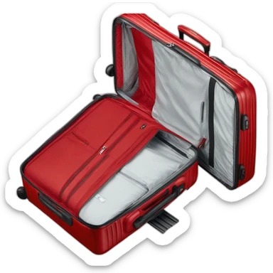 Essential Cabin luggage Red rimowa sticker