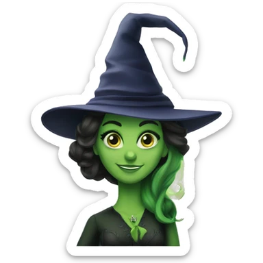 galinda and elphaba sticker