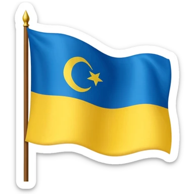 turkey ukraine flag sticker
