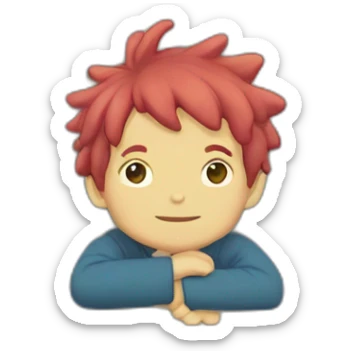 ponyo on the cliff sticker