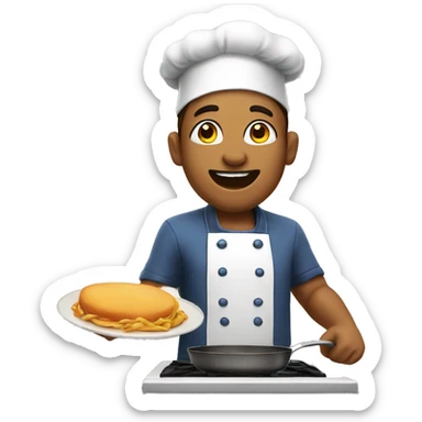 cooking food sticker