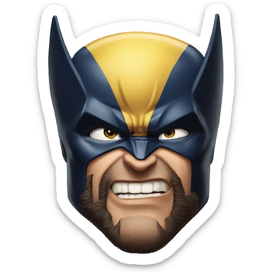 Marvel Wolverine themed heart sticker