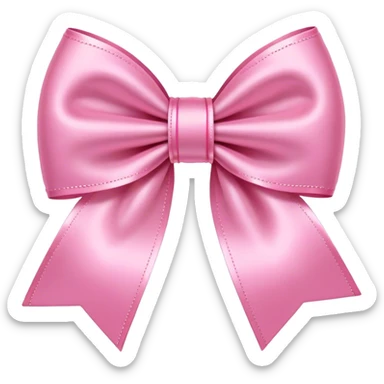 pink girly bow sticker