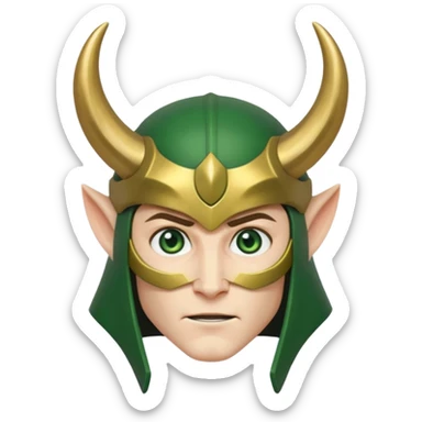 comic book style loki sticker