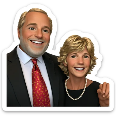 smiling boys in formal attire sticker