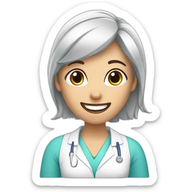 Dentista mujer sticker