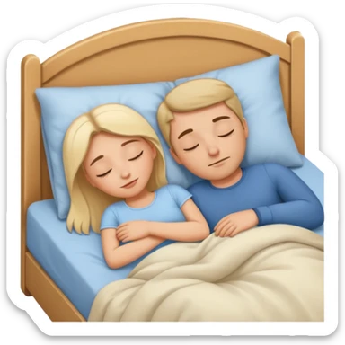 Couple sleep sticker