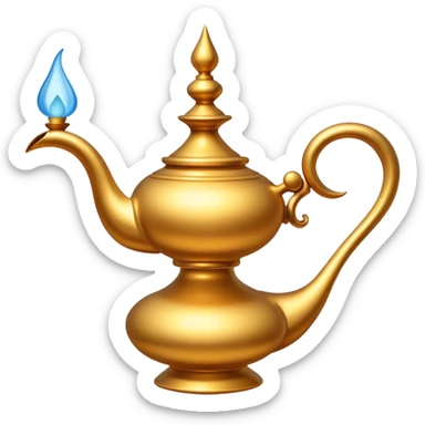 Genie lamp aladdin sticker