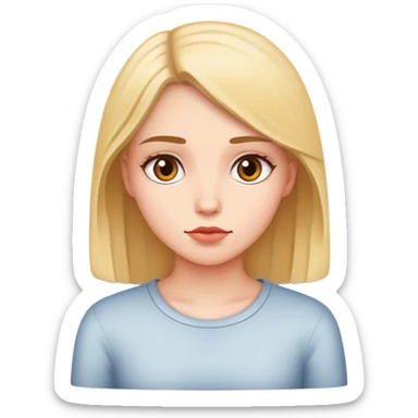 Girl waiting sticker