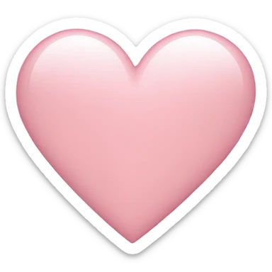 Light pink heart emoji sticker