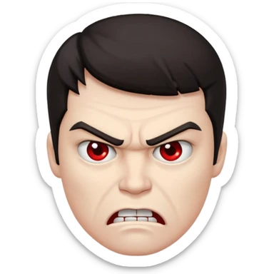 angry arrogant sticker