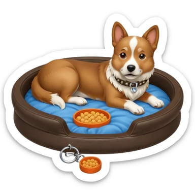 Goals:
1) Isometric view
2) Physically realistic portrayed in a way that would be expected to the average person
3) Avoid anything that could be considered offensive, even 2%

---
Now generate an image to represent a list to buy items for a new dog. sticker