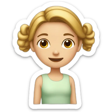 Une fille qui fait câlin à une autre fille sticker