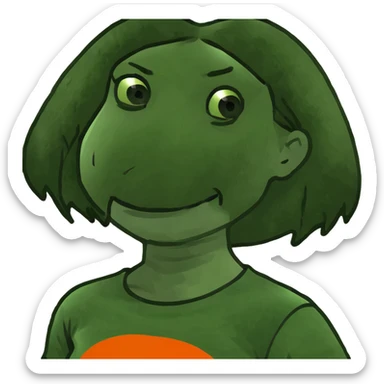 Girl wearing Clemson shirt  sticker