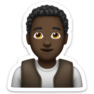 darkskin black guy sticker