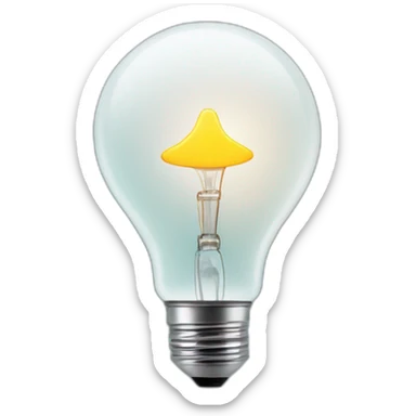 idea bulb in igloo sticker
