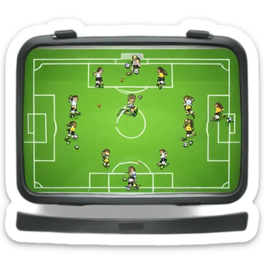 soccer tactic dashboard sticker