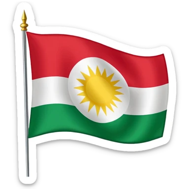 Flag of Iraqi Kurdistan sticker