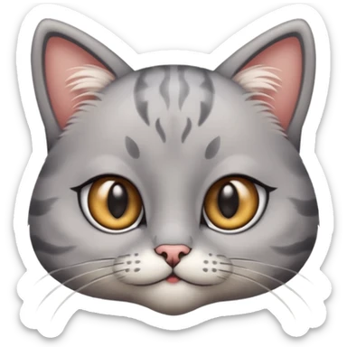A cat witFh cute big eyes with nice eye lashes sticker