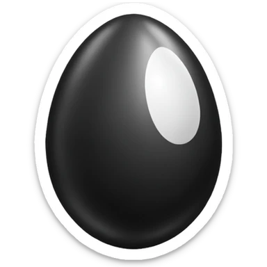 black _and_white shiny dragon egg sticker