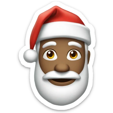 Santa 2d cartoon style sticker
