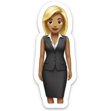 boss lady sticker