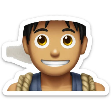 Solo el sombrero de Luffy sticker