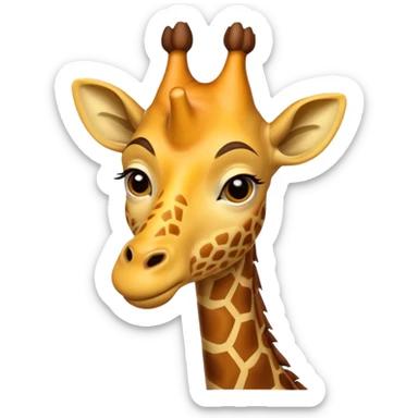 king giraffe sticker