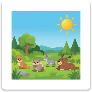 animal kingdom sticker