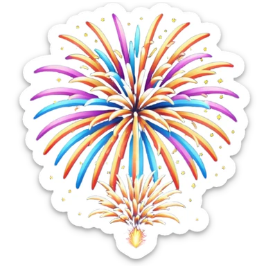 Fireworks fireworks sticker