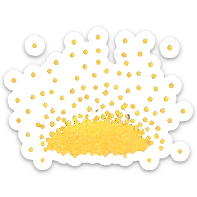 3D glowing sparkles with soft light sticker