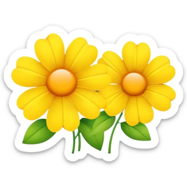 Sunshine flowers sticker