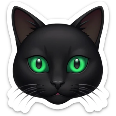Back cat  sticker