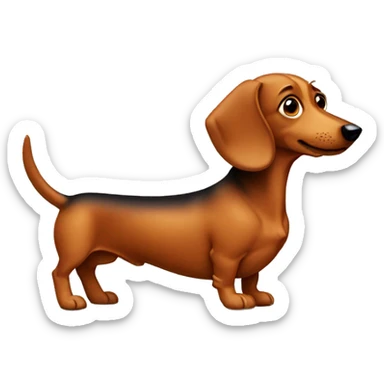 Wiener dog sticker