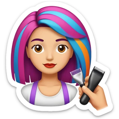 Hispanic hair salon sticker