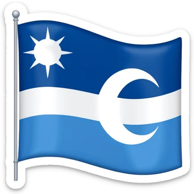 Flag of Antarctic sticker