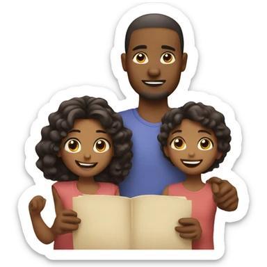 A cute family sticker