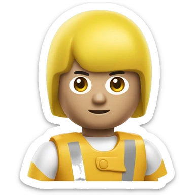 Playmobil cabeça amarela sticker