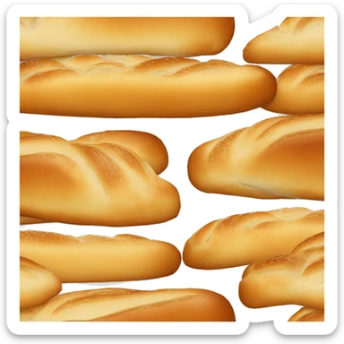 ein halbes belegtes Brötchen sticker